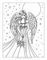 Angel Coloring Pages Printable Baby Adults Color Kids Realistic Drawing Adult Anime Print Goodall Jane Harrison Molly Getdrawings Detailed Titanic sketch template