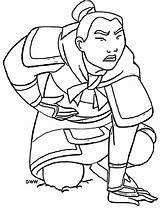 Mulan Coloring Khan Brother Little Wecoloringpage sketch template