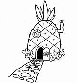 Pineapples Spongebob sketch template