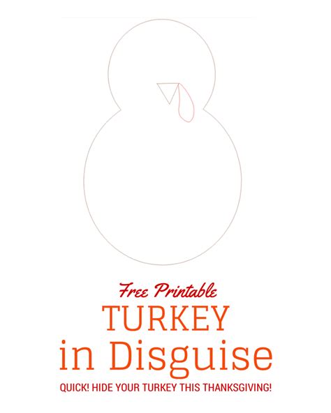 disguise  turkey template printable word searches