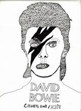 Bowie Coloring Zine sketch template