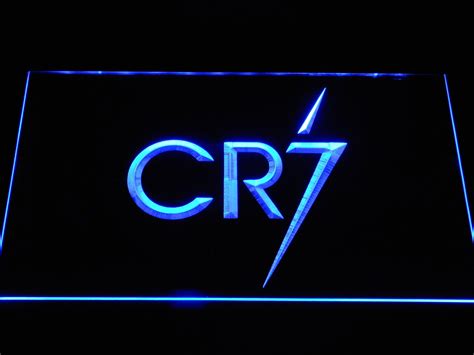 real madrid cf cristiano ronaldo cr logo led neon sign safespecial