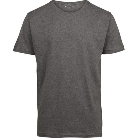 t shirt gris en coton bio knowledge cotton apparel