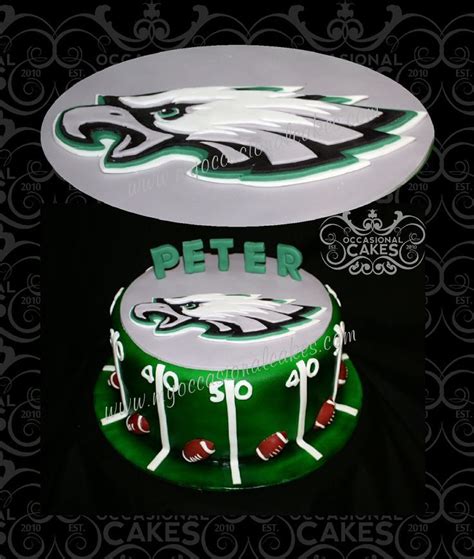 images  philadelphia eagles cakes  pinterest football