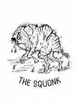Coloring Pages Squonk Cryptid Printable Jackalope Downloads sketch template