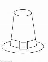 Pilgrim Hat Template Printable Thanksgiving Clipart Coloring Pattern Clip Templates Hats Indian Bonnet Bulletin Drawing Kids House Board Turkey Cliparts sketch template