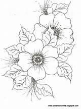 Para Flores Pintura Riscos Pintar Risco Desenhos Em Tecido Drawings Colorir Artigo Bordado sketch template