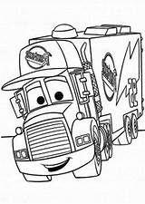 Mack Coloring Pages Car Cars Truck Trailer Mcqueen Draw Movie Clipart Pulling Colour Color Clip Cliparts Getcolorings Kids Trucks Library sketch template