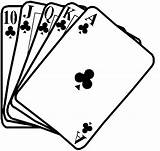 Poker Clip Clipart Border Cards Card Game Hands Use Advertisement sketch template