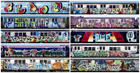 incredible exhibit  graffiti tagged nyc subway trains
