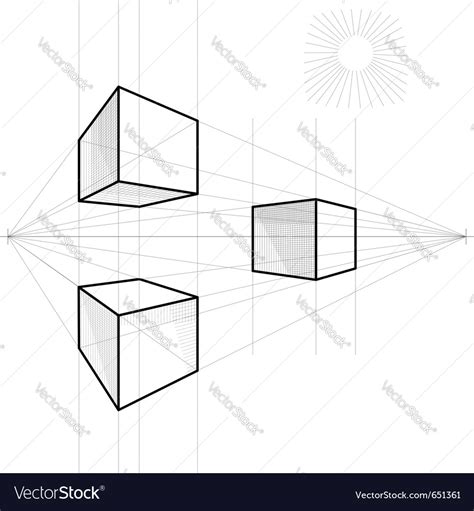 drawing   cube royalty  vector image vectorstock
