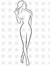 Outline Woman Clipart Drawing Clip Beautiful Women Clipground Getdrawings People sketch template