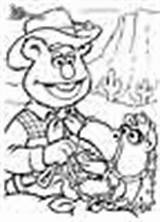Coloring Pages Muppet Show Kids Fozzie Bear sketch template