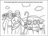 Israelites Slaves Complain Moses Wilderness sketch template