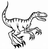 Coloring Velociraptor Dinosaure Raptor Jurassic Dinosaur Coloringtop Coloring4free Dinosaurs Sketch Doghousemusic sketch template