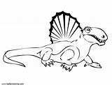 Spinosaurus Coloring Pages Cartoon Kids Printable Color sketch template