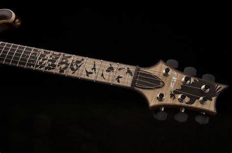 prs private stock dgt birds   feather semi hollow guitar design guitar paul reed smith