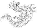 Monster Hunter Coloring Series Designlooter Hell Dragoart Lagiacrus Form 61kb 240px sketch template