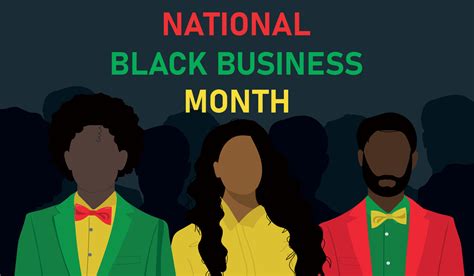 national black business month  people  vector art  vecteezy