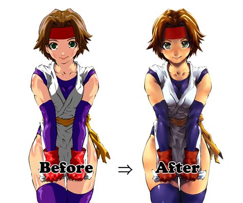 Safebooru 1girl P Ass Before And After Blush Breasts