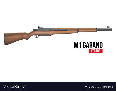 rifle  garand royalty  vector image vectorstock