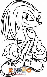 Knuckles Hedgehog Shadow Kidocoloringpages Divyajanani sketch template