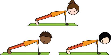 Best Plank Exercise Illustrations Royalty Free Vector Graphics And Clip