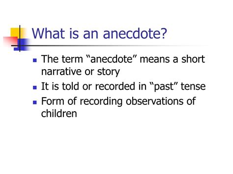 anecdotal records powerpoint    id