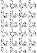 Squirrel Printable Coloring Paper Meinlilapark Freebie Geschenkpapier Ausdruckbares A4 Planner Din Pattern Stickers sketch template