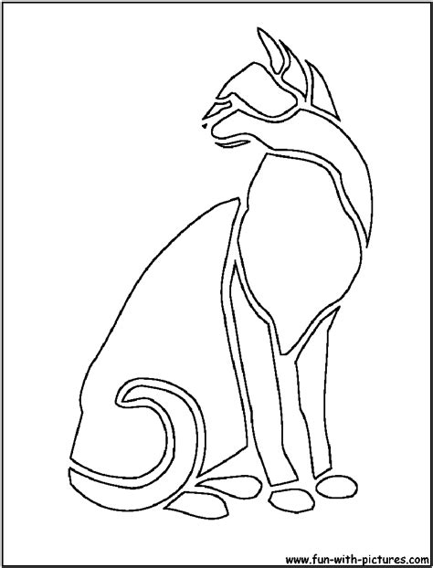 cat cutout coloring page cat coloring page art quilts cat template