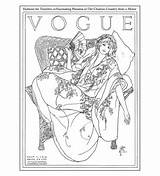 Vogue Coloring Book Fashion Colors Wishlist Add sketch template