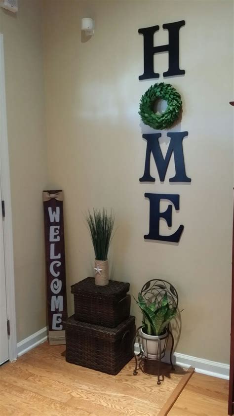 wood letters home  wreath wall decor diy living room decor
