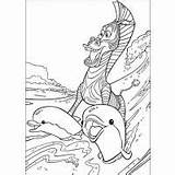 Coloring Pages Zebra Marty Cartoons Tales Larry Shark Boy sketch template