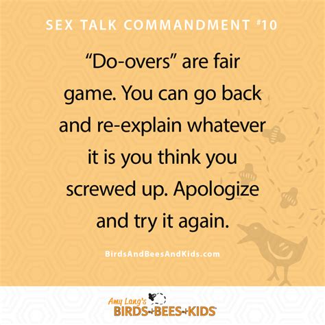 sex talk commandment 10 tips for the birds and bees talks birds