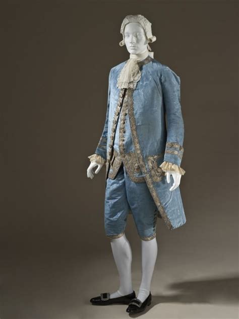 Man’s Suit France Circa 1760 Costumes Principal Attire Entire Body
