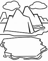 Iceberg Coloring Pages Clipart Coloriage Drawing Cracking Designlooter Arctic Dessin Kids Choose Board Getdrawings Clipartmag Line 07kb sketch template