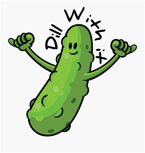 funny pickles  transparent clipart clipartkey