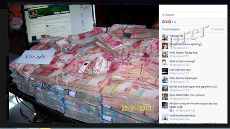 tumpukan uang  membuat mas dian jadi sorotan netizen rajanya sharing