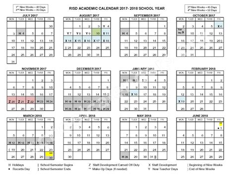 risd academic calendar richardson independent school district richardson tx