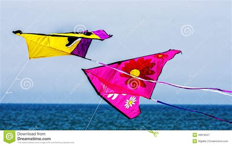 Kites In Flight Stock Image Image Of Game Pink Fantasy 49818527