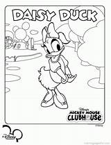 Mickey Mouse Coloring Clubhouse Pages Printable Color Disney Print Minnie Play Birthday Kids Printables Sheets Cartoon Colouring Daisy Duck Donald sketch template
