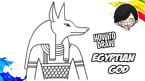draw ancient egyptian god youtube