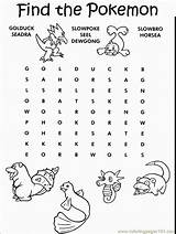 Pokemon Word Coloring Pages Printable Searches Kids Printables Search Party Activities Activity Coloringpages101 Sheets Birthday Color Cartoons Print Words Craft sketch template