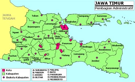 daftar kode pos  provinsi jawa timur kode pos indonesia