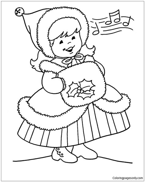 kids christmas coloring page  printable coloring pages