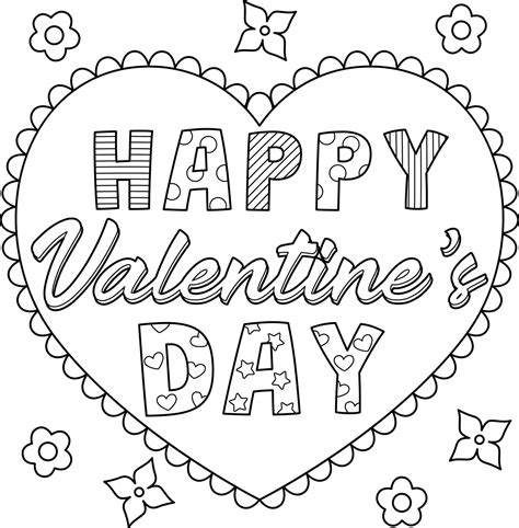 valentines day coloring pages  preschoolers