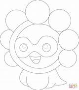 Coloring Castform Pages Form Sunny sketch template