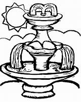 Fountain Coloring Water Drawing Pages Simple Island Crayola Print Deserted Getdrawings sketch template