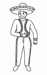 Charro Coloring Pages Suit Color Template Sketch sketch template