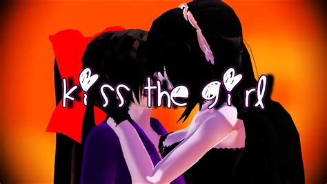 Mmd Kiss The Girl [nina X Jane The Killer] Youtube